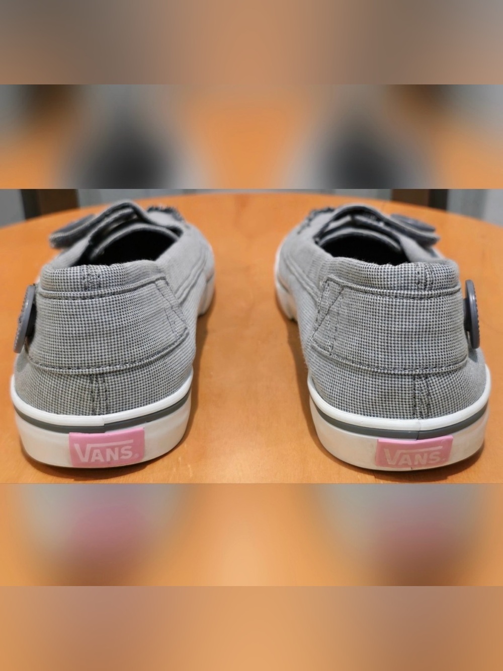 RARE Women's Vans Ashland Light Grey Boat Shoes Nautical Beach Theme Size 7.5 - Picture 3 of 7